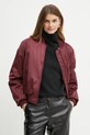 Guess geaca bomber AURORE burgundia W4BL48.WGKK2