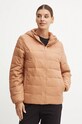 Roxy geaca Wind Bliss Hooded cu captuseala maro ERJJK03618