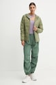 Μπουφάν Roxy Wind Bliss Hooded ERJJK03618 πράσινο AW24