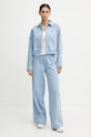 Τζιν μπουφάν adidas Originals Femme Galore Denim Rhinestone Jacket JN3021 μπλε AW24