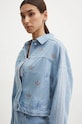 Τζιν μπουφάν adidas Originals Femme Galore Denim Rhinestone Jacket JN3021 μπλε