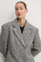 Παλτό από μείγμα μαλλιού HUGO γκρί 50523550