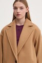 Παλτό από μείγμα μαλλιού HUGO μπεζ 50534328