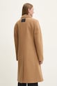 Odzież HUGO płaszcz z domieszką wełny 50534329 brązowy