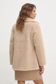 Одяг Пальто з домішкою вовни Sisley 24C7LN053 бежевий