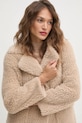 Пальто з домішкою вовни Sisley бежевий 24C7LN053