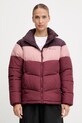 Bunda Columbia Puffect Colorblock s podšívkou burgundské 2088481