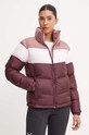 Bunda Columbia Puffect Colorblock s podšívkou burgundské 2088481