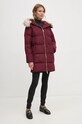 Páperová bunda Tommy Hilfiger WW0WW42743 burgundské NC24