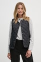Tommy Hilfiger bezrękawnik puchowy bez kaptura czarny WW0WW43214