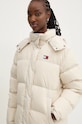 Pernata jakna Tommy Jeans bež DW0DW18860