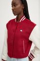 Tommy Jeans giacca in misto lana rosso DW0DW19744