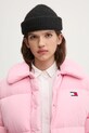 Páperová bunda Tommy Jeans ružová DW0DW20390