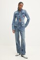 Rifľová bunda Moschino Jeans 0510.8721 tmavomodrá AW24