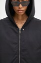 Rick Owens geaca Hooded Peter negru DS02D2725.MU