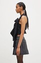 Vlnená vesta AMBUSH Ribbon Vest BWEX002F24FAB0014600 tmavomodrá AW24