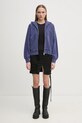 Carhartt WIP cotton sweatshirt Hooded Nelson Jacket I033830.2BZGD violet