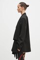Martine Rose marynarka wełniana Oversized Knotted Tailored Jacket 351WT05006 czarny AW24