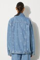 Odzież Martine Rose kurtka jeansowa Oversized Denim Jacket 201WD05508 niebieski