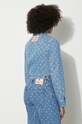Clothing Marine Serre denim jacket Moon Laser Denim Cropped Jacket WJA041A blue
