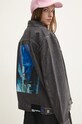 Karl Lagerfeld Jeans kurtka jeansowa bez kaptura szary 246J1401