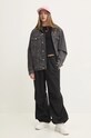 Karl Lagerfeld Jeans kurtka jeansowa 246J1401 szary AW24