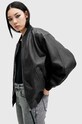 Кожено яке бомбър AllSaints BELLE W008LB черен AW24
