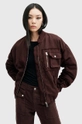 Îmbrăcăminte AllSaints geaca bomber RUE BOMBER W038OB burgundia