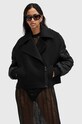 Вовняна куртка AllSaints ORLA з підкладкою чорний W058OB