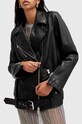Kožená bunda AllSaints BILLIE W091LB čierna AW24