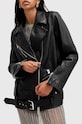 AllSaints geaca de piele BILLIE W091LB negru AW24