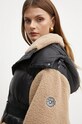 Пухено яке Karl Lagerfeld черен 246W1500