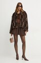 Bardot geaca SYLVIE 59474JB maro AW24