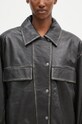 KSUBI leather jacket Creed Jacket black WFA24JK004