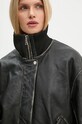 Won Hundred giacca in pelle stile bomber 3159.16024 nero