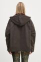 Clothing Ottolinger reversible jacket Reversible Furry Denim Jacket 1090601521 brown