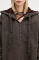 Oboustranná bunda Ottolinger Reversible Furry Denim Jacket hnědá 1090601521