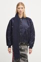 Ottolinger kurtka bomber Scarf Bomber Jacket 1090604221 granatowy
