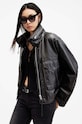 AllSaints kurtka skórzana CLAY JACKET czarny W035LB