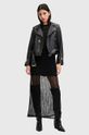 Δερμάτινο μπουφάν AllSaints BALFERN BIKER W084LB μαύρο