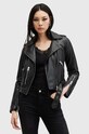 Шкіряна куртка AllSaints BALFERN BIKER лицьова шкіра чорний W084LB