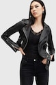 Кожаная куртка AllSaints BALFERN BIKER W084LB чёрный