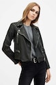 Шкіряна куртка AllSaints CARGO BIKER лицьова шкіра чорний W085LB