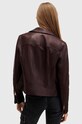 Ρούχα Δερμάτινο μπουφάν AllSaints DALBY BIKER W099LB μπορντό