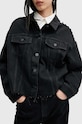 Oblečení Džínová bunda AllSaints PIPER STUD SHACKET W112PB černá