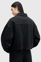 AllSaints geacă din denim PIPER STUD SHACKET negru W112PB