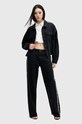 Džínová bunda AllSaints PIPER STUD SHACKET W112PB černá