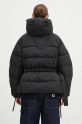 Odzież GANNI kurtka puchowa Tech Seersucker Oversized Puffer Jacket F9496 czarny