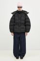 GANNI kurtka puchowa Tech Seersucker Oversized Puffer Jacket F9496