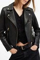 AllSaints kurtka skórzana DALBY W086LB czarny AW24